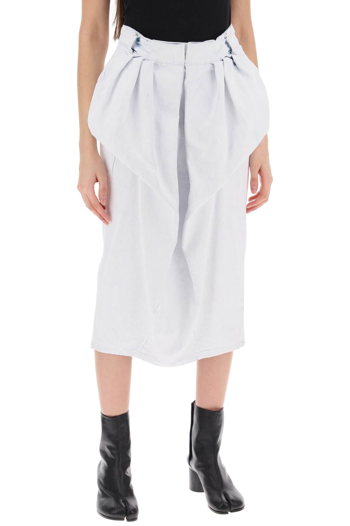 Дънкова пола с волани Maison Margiela