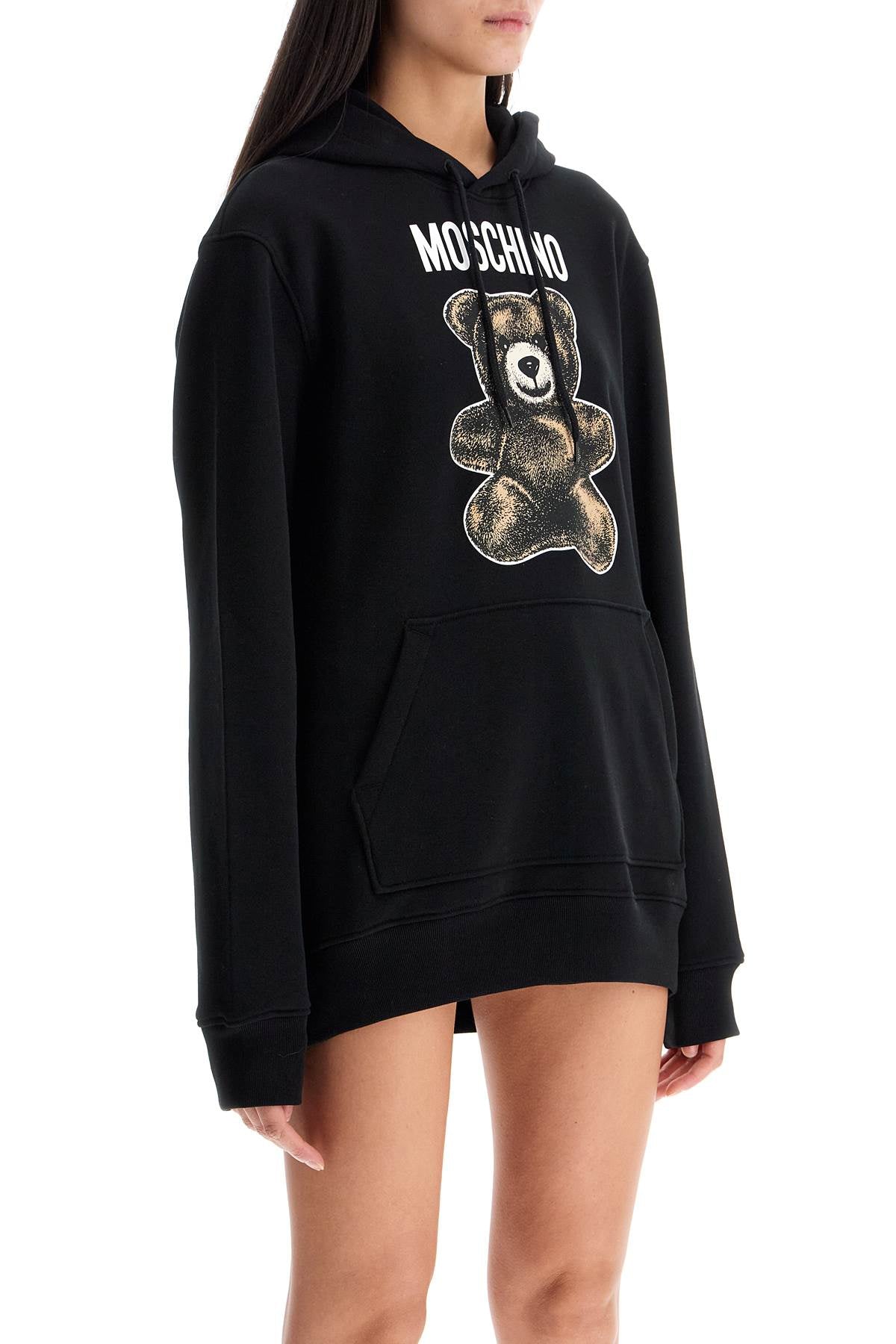 Суитшърт с качулка и мече Moschino